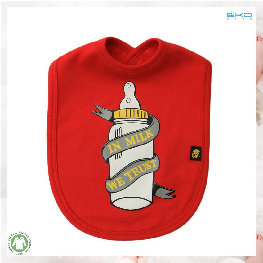 Red Baby Accessory Soft Organic Baby Infant Bibs